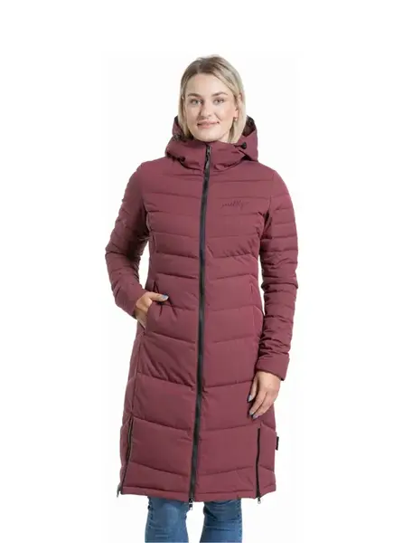 Dámský zimní kabát meatfly olympa vínová m