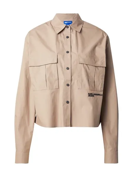KARL LAGERFELD JEANS Blúzka  tmavobéžová