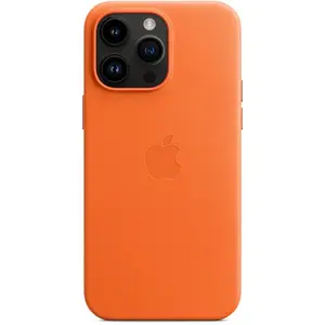 Apple kožený kryt Leather Case MagSafe pro Apple iPhone 14 Plus, orange