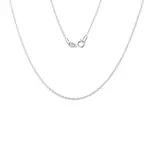 Řetízek rolo 25 z bílého zlata v délce 45 cm KLENOTA