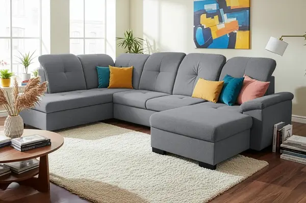 Sedací souprava Brevi Provedení: Levá U, látka: Castel 20