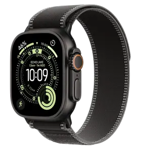 APPLE Watch Ultra 3 GPS + Cellular 49mm černý titan - černý / uhlový trailový tah - M/L
