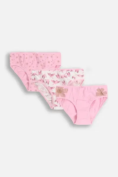 Dětské kalhotky Coccodrillo 3-pack bílá barva, PANTS