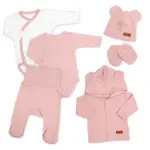 Bavlnená súprava pre bábätko do pôrodnice 6D, Made with love, pudr. růžová, veľ. 56