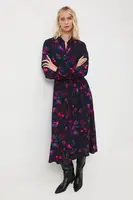 Šaty Medicine černá barva, midi