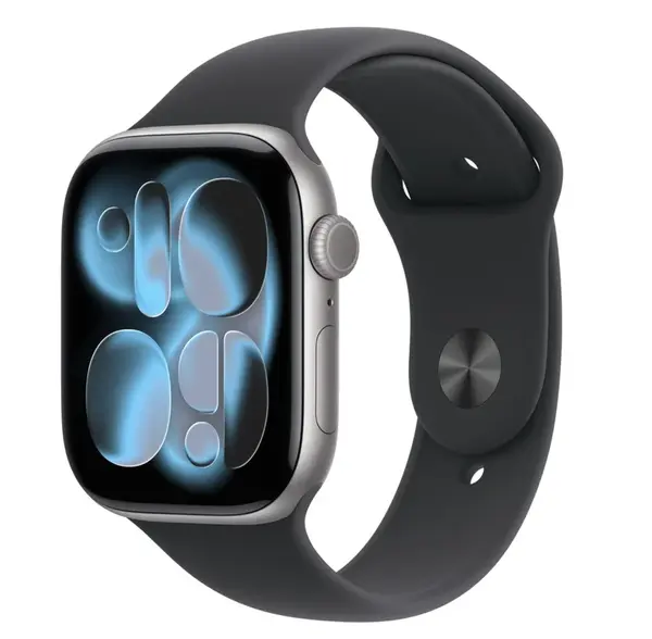 APPLE Watch 11 GPS 42mm vesmírně šedý hliník - černý sportovní řemínek - S/M