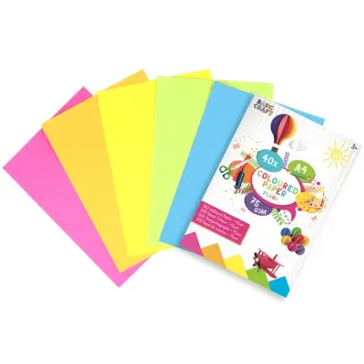 Sada barevných papírů neon A4