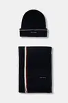 Tommy Hilfiger Čepice a šála s přídavkem vlny Tommy Hilfiger