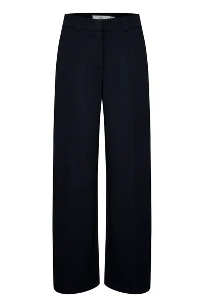 ICHI Nohavice s pukmi 'Kate'  tmavomodrá