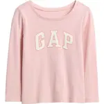 GAP V-FRCH LS LOGO TEE Dětské tričko, růžová, velikost 3Y
