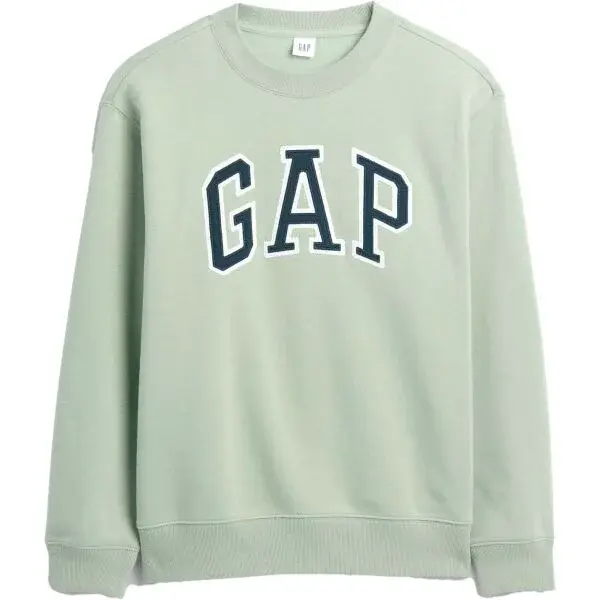 GAP HERITAGE CREW Dámská mikina, světle zelená, velikost