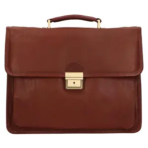 Kožená pánska aktovka Katana Venet - koňak