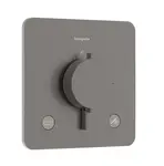 Hansgrohe Ecostat Comfort Q - Termostatická baterie pod omítku, pro 2 spotřebiče, kartáčovaný černý chrom 33717340