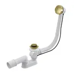 Alcadrain Odtokové soupravy - Vanová odtoková a přepadová souprava, délka 570 mm, matná kartáčovaná zlatá A55K-G-B