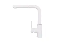 Alveus Zeos - Dřezová baterie s výsuvnou koncovkou, bílá 1136506