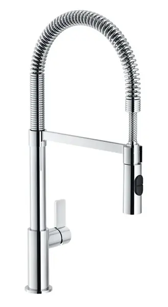 Franke Fox - Dřezová baterie FN 6993.031, s flexibilním ramenem a sprškou, chrom 115.0486.993