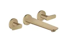 Axor Citterio C - Vanová baterie pod omítku, 3-otvorová instalace, kartáčovaný bronz 49482140