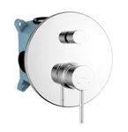 kielle Oudee - Baterie pod omítku pro 2 spotřebiče, s tělesem, chrom 10315200