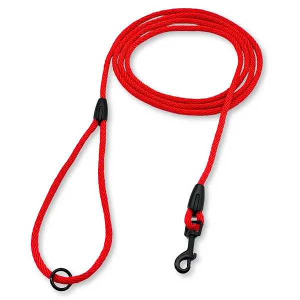 PafDog® Klasické vodítko s poutkem na ruku, 6mm, červené PAF-903