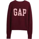 GAP V-FRCH- LOGO SWEATER Dámský svetr, vínová, velikost
