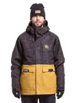 Meatfly pánská SNB & SKI bunda Vertigo Wood/Morph Black | Černá | Velikost S