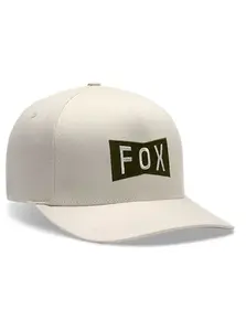 Fox kšiltovka Typeface Flexfit Hat Off White | Bílá | Velikost S/M