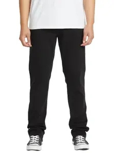 Volcom pánské rifle Vorta Denim Black Out | Černá | Velikost 34 x 34