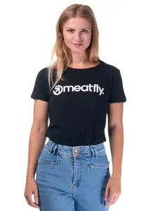 Dámské tričko meatfly mf logo černá xl