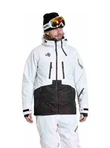 Meatfly pánská SNB & SKI bunda Cronos White / Morph Black | Černá | Velikost L