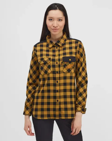 Dámská košile silvini briona černá/žlutá m