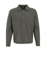 WE Fashion Prechodná bunda  tmavozelená