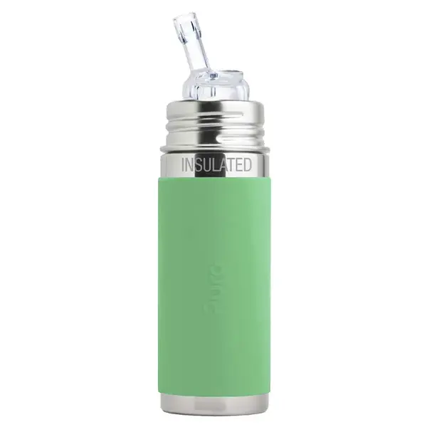 Pura TERMO fľaša so slamkou s membránou 260ml - Moss