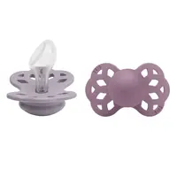 BIBS Infinity anatomické cumlíky zo silikónu 2ks - veľkosť 2 - Fossil Grey / Mauve