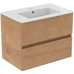 Ideal Standard Eurovit+ - Skrinka s umývadlom, 55x70x44 cm, 2 zásuvky, prírodný dub R0573Y8