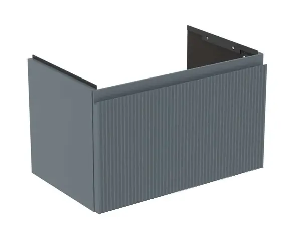 Ideal Standard Finesse - Umývadlová skrinka, 60x38x37 cm, 1 zásuvka, Ribbed Matt ashblue E3376UQ