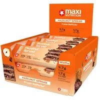 MaxiNutrition Waffle Protein Bar proteínová tyčinka príchuť Hazelnut 12x39 g