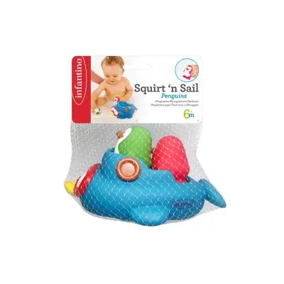 Lodička s tučňáky do koupele