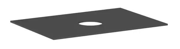 Hansgrohe Xevolos E - Doska pod umývadlo, 78x55 cm, výrez uprostred, matná sivá 54328760