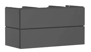 Hansgrohe Xilesa E - Umývadlová skrinka, 62x118x55 cm, 2 zásuvky, matná sivá 54303760