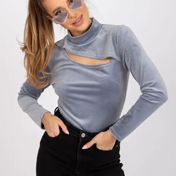 Blouse-DHJ-BZ-6561.09P-grey