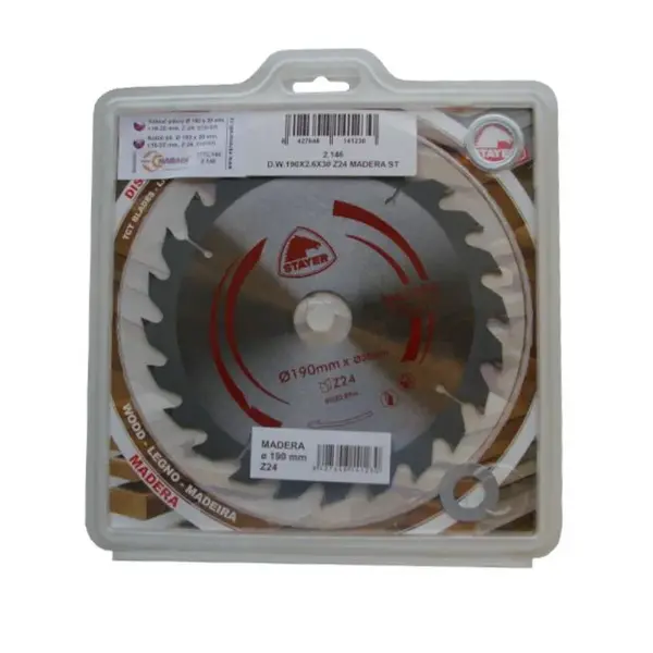 Kotouč pilový, Ø 190 x 30 mm, r. 16 - 20 mm, Z-24, STAYER