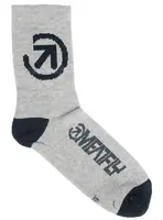 Meatfly ponožky Long Grey Bike | Šedá | Velikost M