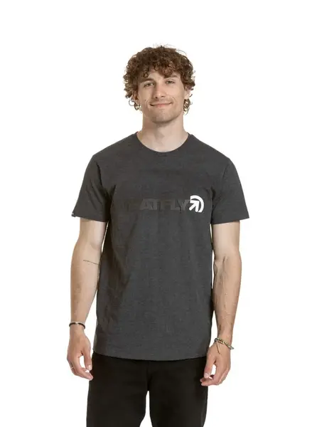 Meatfly pánské tričko Logex Charcoal Heather | Šedá | Velikost S