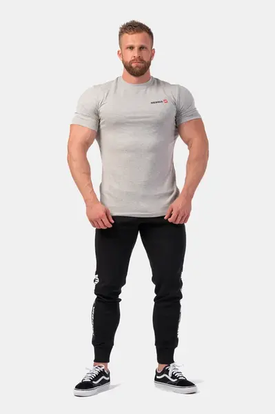 Nebbia Minimalist Logo NEBBIA tričko 291 , L, šedá