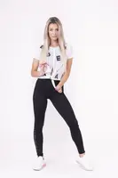 Nebbia Tied knot „Letters“ tričko 680, bílá, M