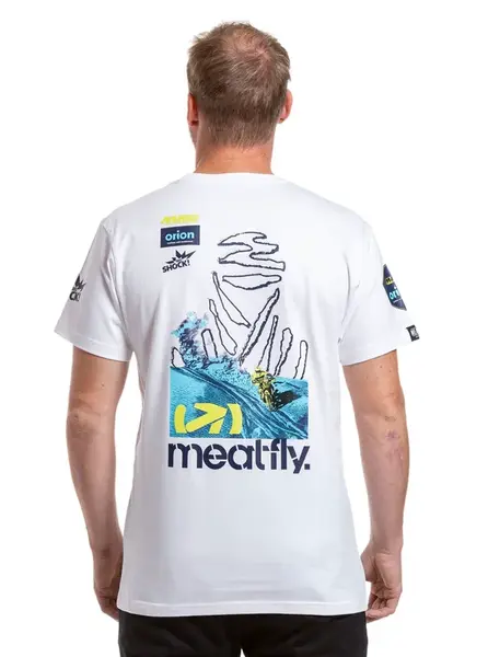 Meatfly pánské tričko Dakar Blue/White | Modrá | Velikost L