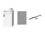Jika Petit - Set skříňky s umývátkem, zrcadla a osvětlení, bílá H45J5141753001