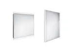 Nimco Zrcadla - Zrcadlo s LED osvětlením, 80x70 cm, hliník ZP 12003