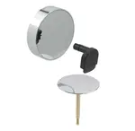 Geberit Príslušenstvo - Súprava na kompletizáciu vaňovej súpravy, s otočným ovládaním a prívodom d52, chróm 150.481.21.1