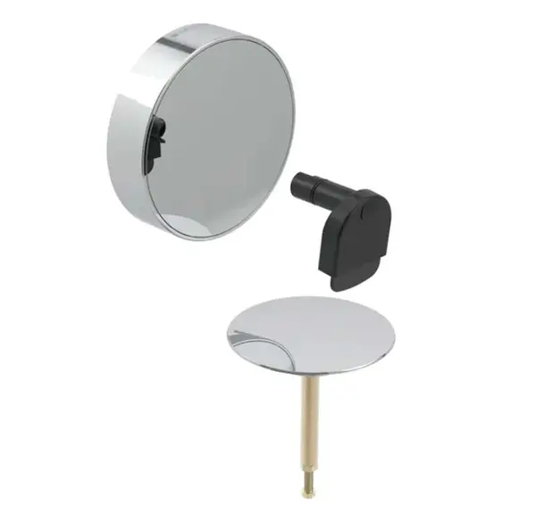 Geberit Príslušenstvo - Súprava na kompletizáciu vaňovej súpravy, s otočným ovládaním a prívodom d52, chróm 150.481.21.1